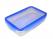 PrímaNet - Csatos, szögletes műanyag ételdoboz 0,75 l kék (577)